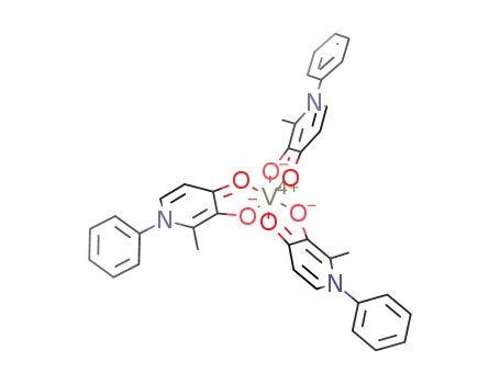 tris(1-phenyl-2-methyl-3-hydroxy-4-pyridinonato)vanadium(IV)<sup>(1+)</sup>