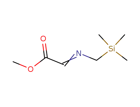 Molecular Structure of 98806-88-3 (Acetic acid, [[(trimethylsilyl)methyl]imino]-, methyl ester)