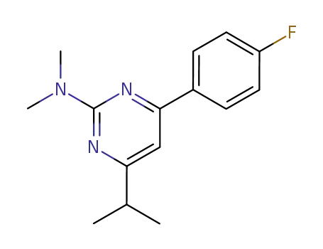 2-Pyrimidinamine, 4-(4-fluorophenyl)-N,N-dimethyl-6-(1-methylethyl)-