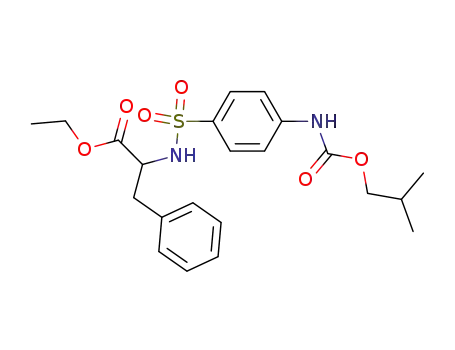 Molecular Structure of 81865-24-9 (ethyl N-[(4-{[(2-methylpropoxy)carbonyl]amino}phenyl)sulfonyl]-L-phenylalaninate)