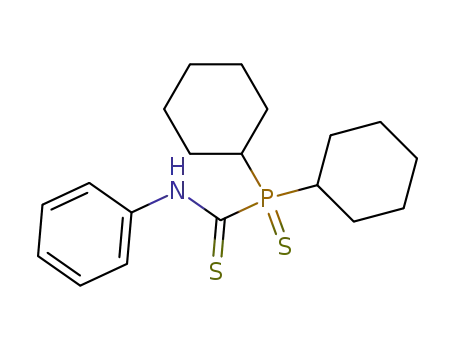 Phosphinecarbothioamide, 1,1-dicyclohexyl-N-phenyl-, 1-sulfide