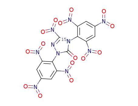 Molecular Structure of 128455-80-1 (5-nitro-2,4-dipicryl-2,4-dihydro-3H-1,2,4-triazol-3-one-4-<sup>15</sup>N)