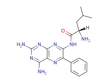 (S)-2-Amino-4-methyl-pentanoic acid (2,4-diamino-6-phenyl-pteridin-7-yl)-amide