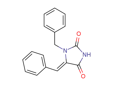 Molecular Structure of 1187307-78-3 ((Z)-5-benzylidene-1-benzylhydantoin)