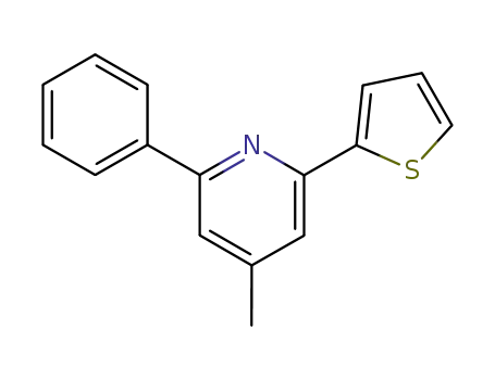 Molecular Structure of 95193-04-7 (Pyridine, 4-methyl-2-phenyl-6-(2-thienyl)-)