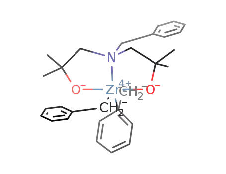 [(C<sub>6</sub>H<sub>5</sub>CH<sub>2</sub>N(CH<sub>2</sub>C(CH<sub>3</sub>)2O)2)Zr(CH<sub>2</sub>C<sub>6</sub>H<sub>5</sub>)2]