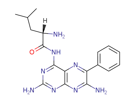(S)-2-Amino-4-methyl-pentanoic acid (2,7-diamino-6-phenyl-pteridin-4-yl)-amide