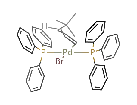 ((CH<sub>3</sub>)3CCHCCH)Pd(P(C<sub>6</sub>H<sub>5</sub>)3)2Br