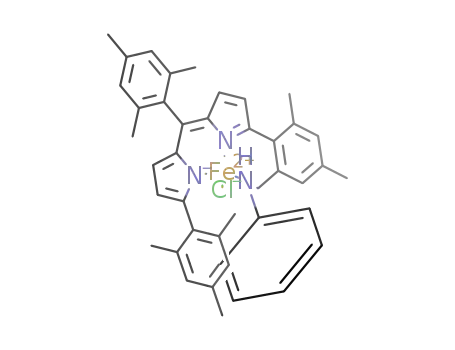 FeCl((CH<sub>3</sub>)3C<sub>6</sub>H<sub>2</sub>)C(C<sub>4</sub>H<sub>2</sub>N)2((CH<sub>3</sub>)3C<sub>6</sub>H<sub>2</sub>)(CH<sub>3</sub>)2C<sub>6</sub>H<sub>2</sub>CH<sub>2</sub>NHC<sub>6</sub>H<sub>5</sub>