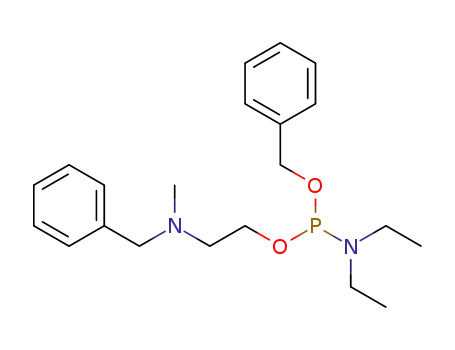 Molecular Structure of 82878-43-1 (O-(N-methyl-N-benzylaminoethyl) O-benzyl diethylaminophosphite)