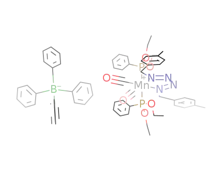 [Mn(carbonyl)2(η2-1,4-(4-CH3C6H4CH2)2N4)(PPh(OEt)2)2]BPh4