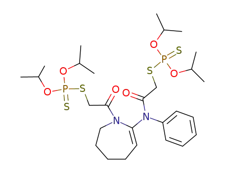 Dithiophosphoric acid S-[({1-[2-(diisopropoxy-thiophosphorylsulfanyl)-acetyl]-4,5,6,7-tetrahydro-1H-azepin-2-yl}-phenyl-carbamoyl)-methyl] ester O,O'-diisopropyl ester