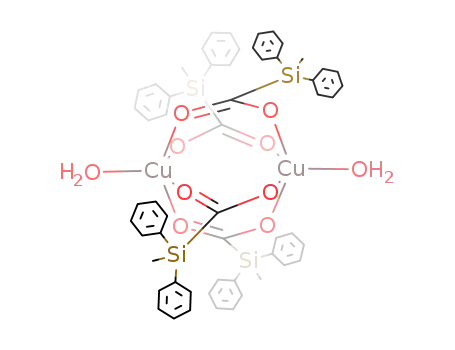 [Cu((C<sub>6</sub>H<sub>5</sub>)2Si(CH<sub>3</sub>)COO)2(H<sub>2</sub>O)]2