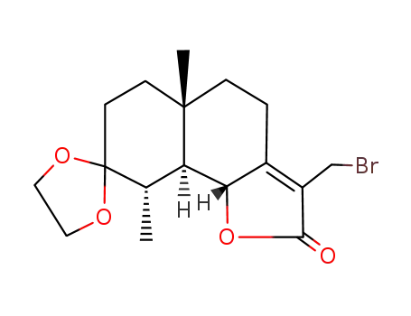 12-bromo-3,3-(ethylenedioxy)eudesm-7(11)-eno-13,6α-lactone