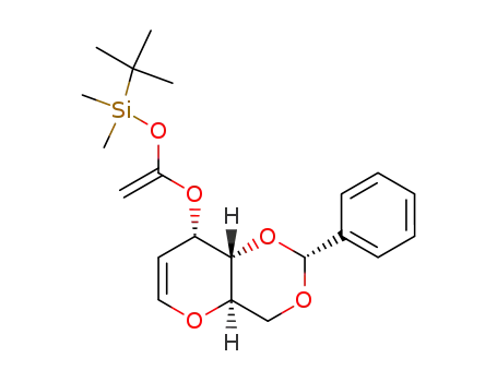 tert-Butyl-dimethyl-[1-((2R,4aR,8S,8aS)-2-phenyl-4,4a,8,8a-tetrahydro-pyrano[3,2-d][1,3]dioxin-8-yloxy)-vinyloxy]-silane