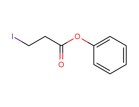 Molecular Structure of 138174-08-0 (Propanoic acid, 3-iodo-, phenyl ester)
