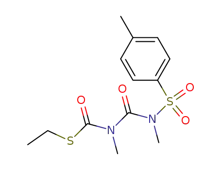 Molecular Structure of 106115-19-9 (Carbamothioic acid,
methyl[[methyl[(4-methylphenyl)sulfonyl]amino]carbonyl]-, S-ethyl ester)
