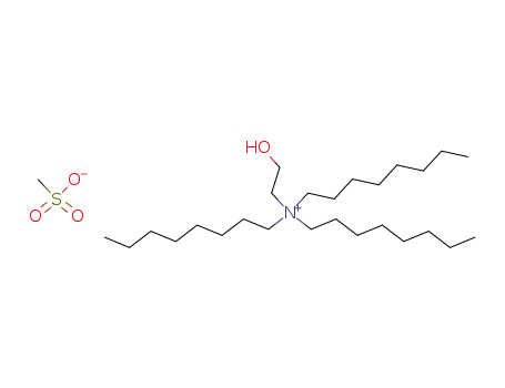 Molecular Structure of 92642-02-9 (1-Octanaminium, N-(2-hydroxyethyl)-N,N-dioctyl-, methanesulfonate(salt))