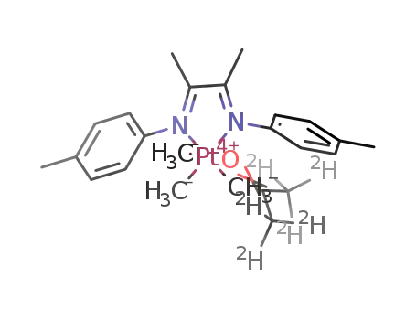 (acetone-d6)(N,N'-bis(4-methylphenyl)-2,3-dimethyl-1,4-diaza-1,3-butadiene)trimethylplatinum(IV)<sup>(1+)</sup>