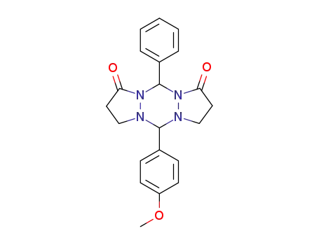 5-(4-methoxy-phenyl)-11-phenylperhydro-dipyrazolo<1,2-a;1',2'-d> <1,2,4,5>tetrazin-1,9-dion