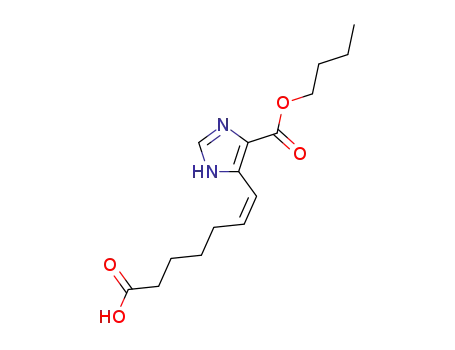 butyl (Z)-4<sup>(5)</sup>-(6-carboxyhex-1-enyl)imidazole-5<sup>(4)</sup>-carboxylate