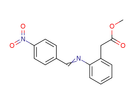 [2-(4-nitro-benzylidenamino)-phenyl]-acetic acid methyl ester