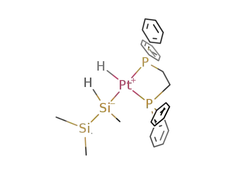 Pt(1,2-bis(diphenylphosphino)ethane)(H)(SiHMeSiMe<sub>3</sub>)