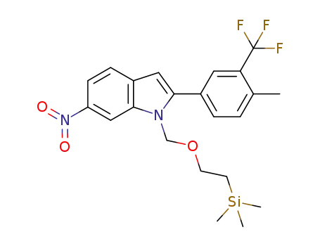 C<sub>22</sub>H<sub>25</sub>F<sub>3</sub>N<sub>2</sub>O<sub>3</sub>Si