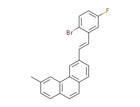 Phenanthrene, 3-[2-(2-bromo-5-fluorophenyl)ethenyl]-6-methyl-, (E)-