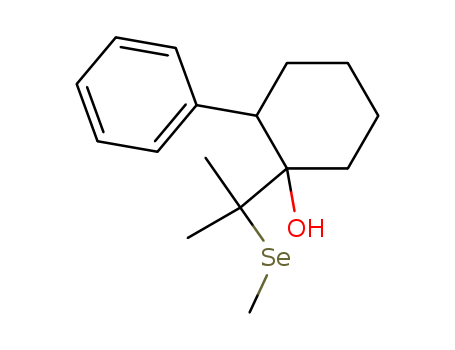 Molecular Structure of 105593-82-6 (Cyclohexanol, 1-[1-methyl-1-(methylseleno)ethyl]-2-phenyl-)
