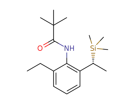 (R)-N-(2-ethyl-6-(1-(trimethylsilyl)ethyl)phenyl)pivalamide