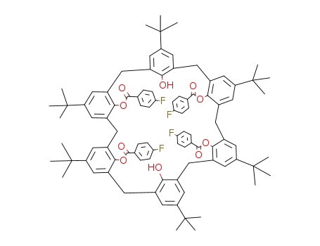 5,11,17,23,29,35-Hexa-tert-butyl-39,42-dihydroxy-37,38,40,41-tetrakis<(4-fluorobenzoyl)oxy>calix<6>arene