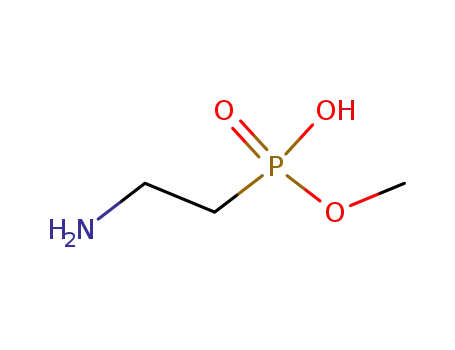 Molecular Structure of 82155-11-1 (Phosphonic acid, (2-aminoethyl)-, monomethyl ester)