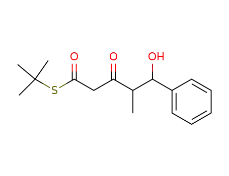 S-t-butyl 5-hydroxy-4-methyl-3-oxo-phenylpentanethioate