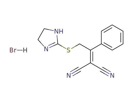 <1-Phenyl-2-<(4,5-dihydroimidazol-2-yl)thio>ethylidene>malononitrile hydrobromide