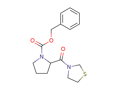 Molecular Structure of 118059-29-3 (Z-D-Pro-thiazolidine)