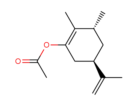 1-Cyclohexen-1-ol, 2,3-dimethyl-5-(1-methylethenyl)-, acetate, trans-