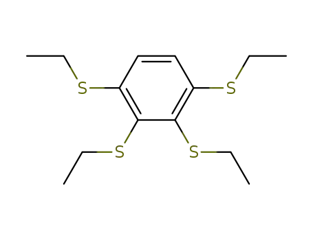 Molecular Structure of 77520-28-6 (Benzene, 1,2,3,4-tetrakis(ethylthio)-)