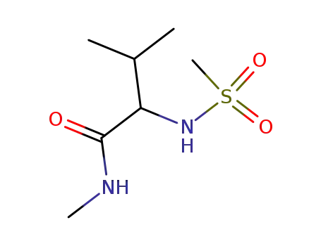 Molecular Structure of 90774-46-2 (Butanamide, N,3-dimethyl-2-[(methylsulfonyl)amino]-)
