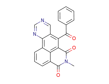 Molecular Structure of 1221793-87-8 (7-benzoyl-5-methyl-4H-isoquinolino[4,5-gh]quinazoline-4,6(5H)-dione)