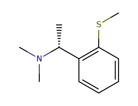 Molecular Structure of 91531-32-7 (Benzenemethanamine, N,N,a-trimethyl-2-(methylthio)-, (R)-)