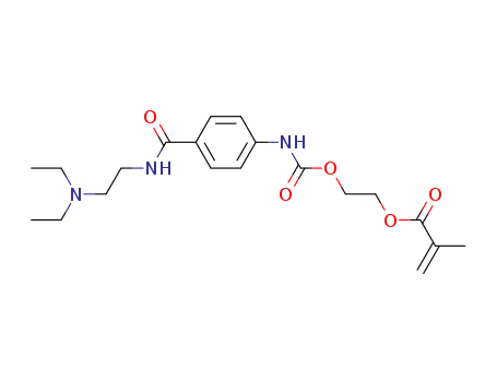 4-<N-(2-(methacryloyloxy)ethoxycarbonyl)>amino-N'-<2-(diethylamino)ethyl>benzamide