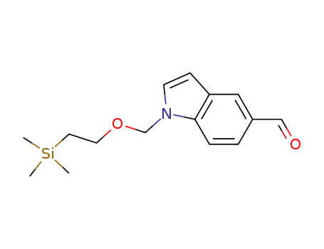 1H-Indole-5-carboxaldehyde, 1-[[2-(trimethylsilyl)ethoxy]methyl]-
