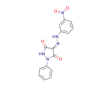 Pyrazolidinetrione, phenyl-, 4-[(3-nitrophenyl)hydrazone]