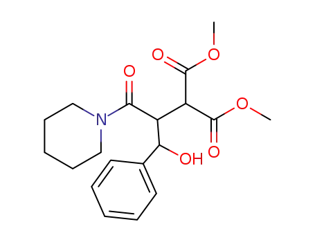 dimethyl 2-[2-hydroxy-2-phenyl-1-(piperidin-1-ylcarbonyl)ethyl]propanedioate