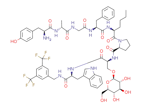 H-Tyr-D-Ala-Gly-Phe-Nle-Pro-Ser(Glc)-Trp-NH-3,5-Bzl(CF<sub>3</sub>)2