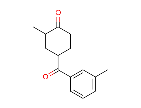 Cyclohexanone, 2-methyl-4-(3-methylbenzoyl)-, trans-