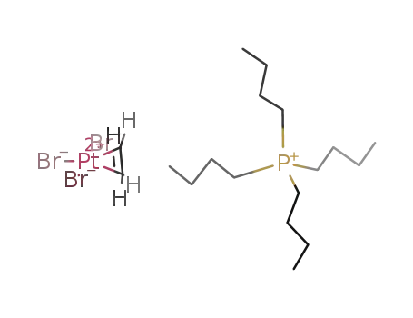 Molecular Structure of 1184173-10-1 ([nBu<sub>4</sub>P][PtBr<sub>3</sub>(C<sub>2</sub>H<sub>4</sub>)])