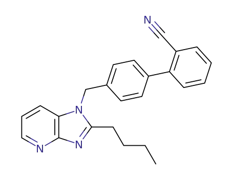 Molecular Structure of 136668-23-0 (4'-(2-n-butyl-1H-imidazo<4,5-b>pyridin-1-ylmethyl)biphenyl-2-carbonitrile)