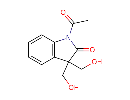 Molecular Structure of 685089-20-7 (1-acetyl-3,3-bis(hydroxymethyl)oxindole)